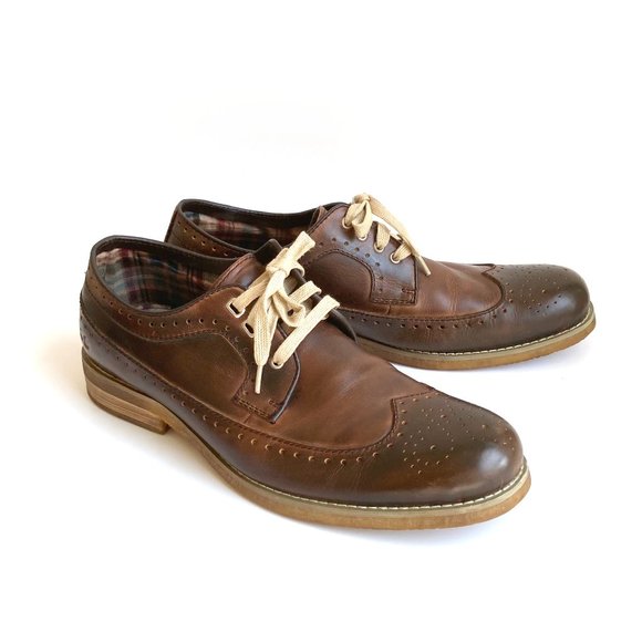 Bed Stu BEACON Tawny Zone Wingtip Oxfords sz 10